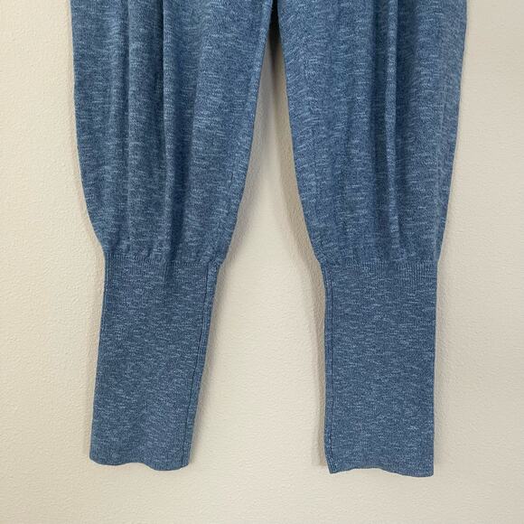 Free People FP Beach Blue Sila Linen Cotton Knit Joggers (S) - Picture 7 of 8